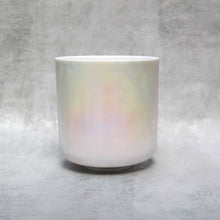 Load image into Gallery viewer, 8&quot; C#+20 Palladium Frosted Crystal Tones Alchemy Singing Bowl
