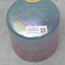 Load image into Gallery viewer, 6” G#+50 Great Salt Lake Salt, Pink Aura Gold, Aqua Aura Gold (Base) Crystal Tone Alchemy Singing Bowl (117224)
