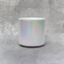 Load image into Gallery viewer, 7&quot; A#+10 Mother Of Platinum Crystal Tones Alchemy Singing Bowl (118223) SOLD
