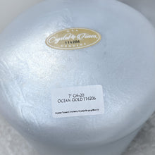 Load image into Gallery viewer, 7” G#+20 Ocean Gold Crystal Tones Alchemy Singing Bowl
