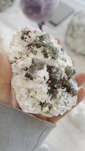 Load and play video in Gallery viewer, Apophyllite Garden with Scolecite

