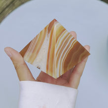 Load and play video in Gallery viewer, Carnelian Fire Agate Pyramid
