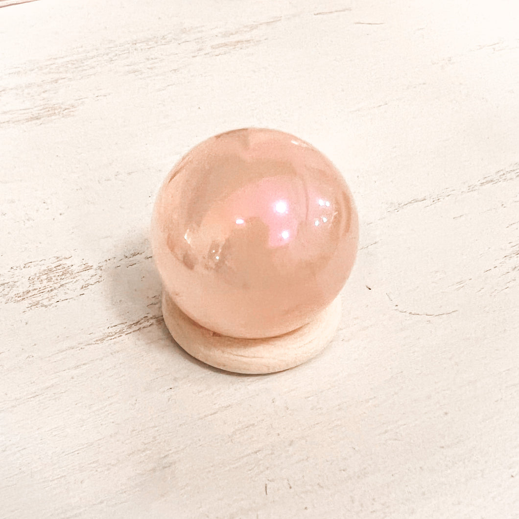 Rose Quartz Aura Sphere (medium)