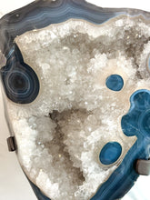 Load image into Gallery viewer, Blue Lace Agate &amp; Quartz XL Stand
