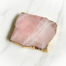 Load image into Gallery viewer, Rose Quartz Coaster (set of 4)

