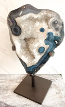 Load image into Gallery viewer, Blue Lace Agate &amp; Quartz XL Stand
