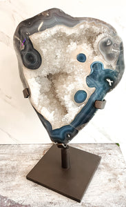 Blue Lace Agate & Quartz XL Stand