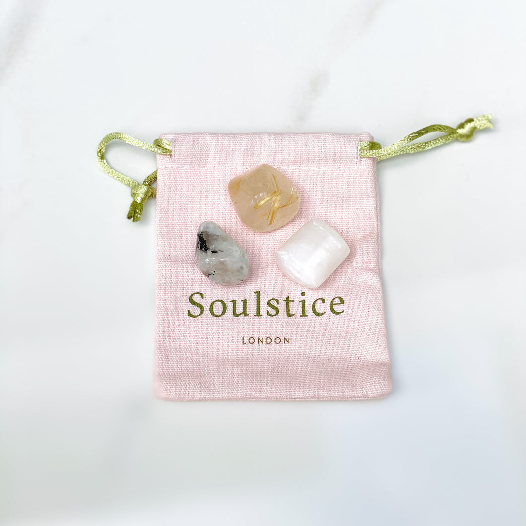 Full Moon Crystal Pouch