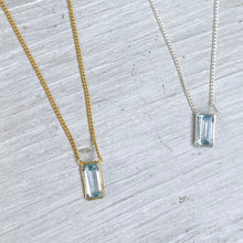 Load image into Gallery viewer, Aquamarine Skyla Necklace (Gold)
