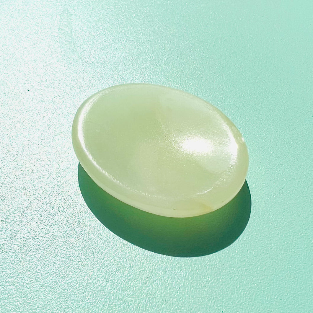 Green Calcite Thumbstone