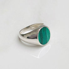 Load image into Gallery viewer, Malachite Signet Ring
