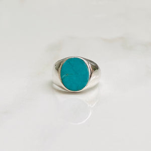 Turquoise Signet Ring