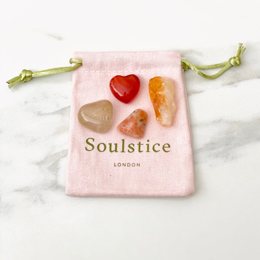 Summer Solstice Crystal Pouch