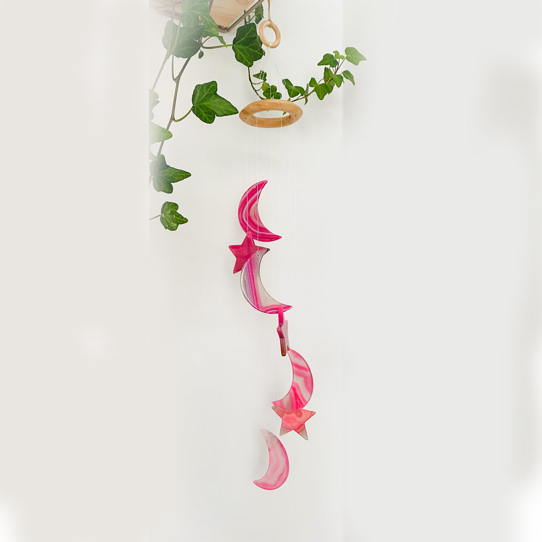 Agate Windchime (Pink)