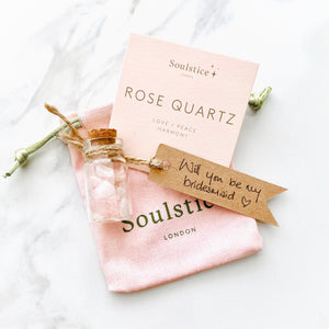 Will You Be My Bridesmaid Pouch (4 Crystal options)