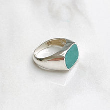 Load image into Gallery viewer, Turquoise Signet Ring
