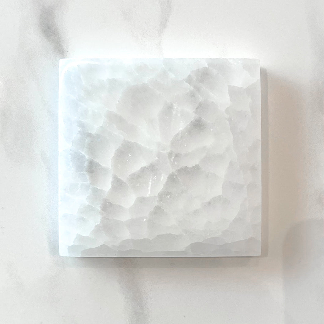 Selenite Plate (10cm)
