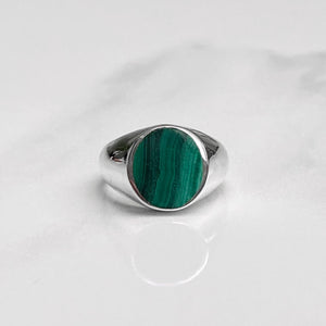 Malachite Signet Ring