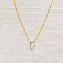 Load image into Gallery viewer, Aquamarine Skyla Necklace (Sterling Silver)
