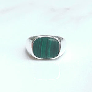Malachite Signet Ring