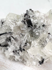 Clear Quartz & Tourmaline Cluster XL