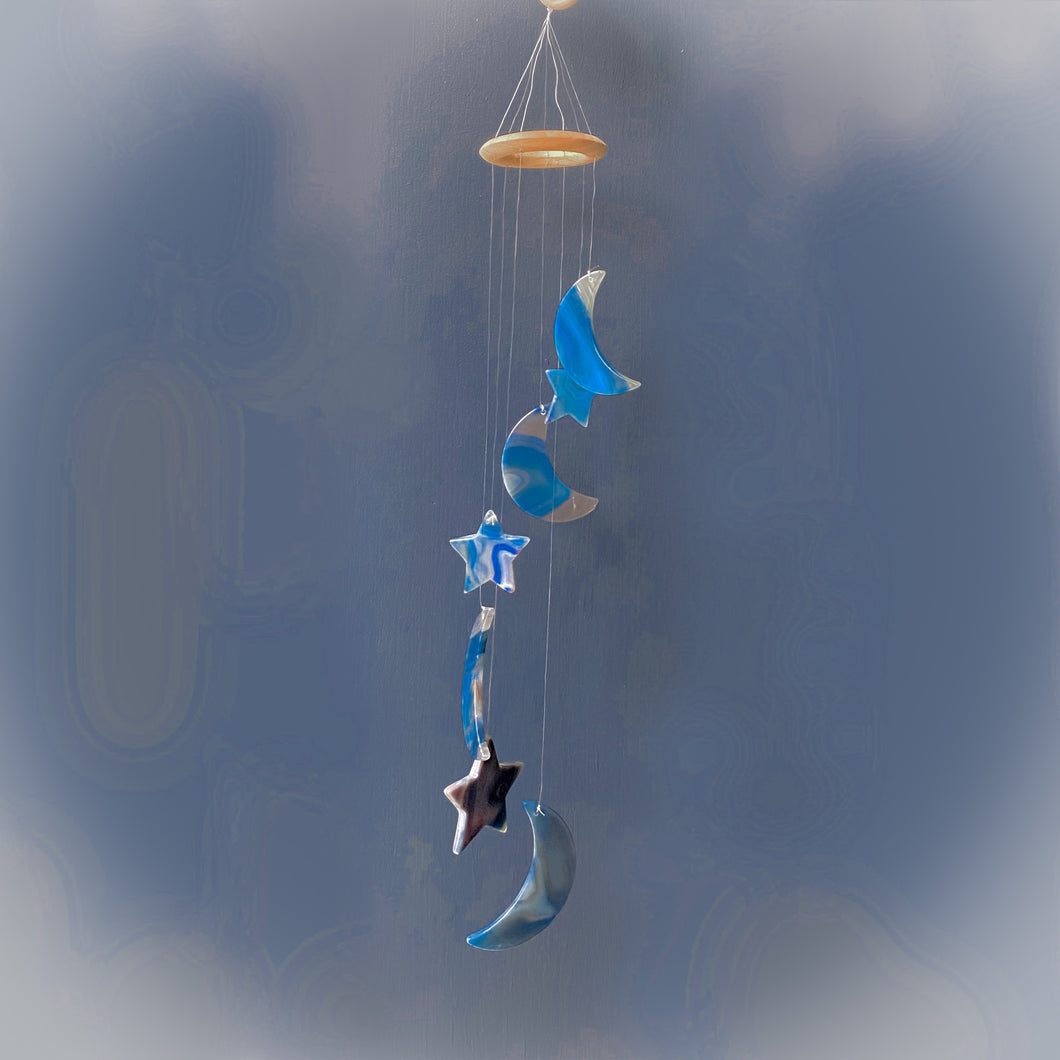 Agate Windchime (Teal)