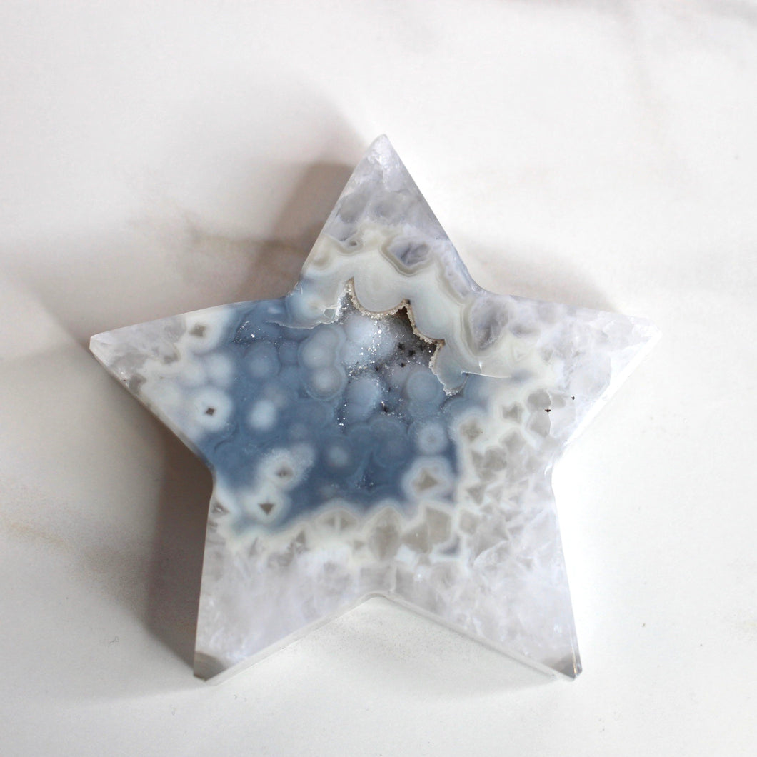 Blue Lace Agate Star Druzy