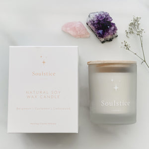 Soulstice Candle (Bergamot, Cyclamen, Cedarwood)